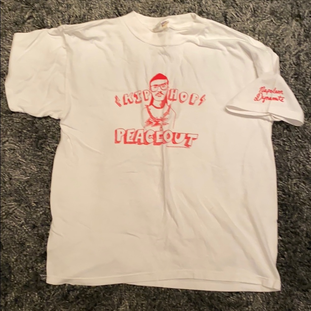 White Kip Hop Peace Out Napoleon Dynamite shirt